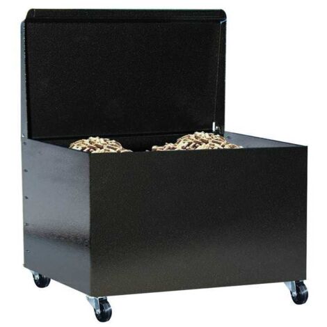 Portapellet Acciaio 609 Chiuso con Ruote 50x43x57H
