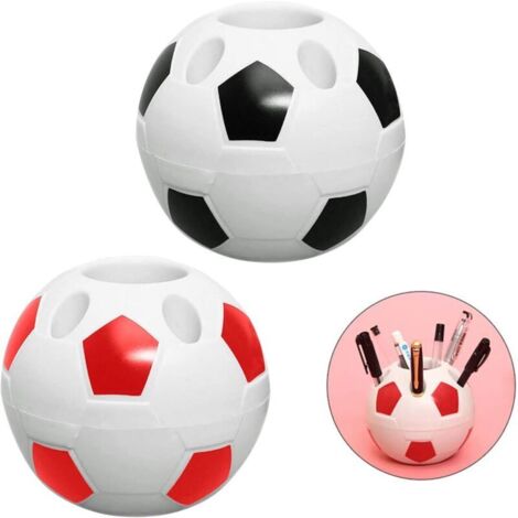 Portapenne a tema calcistico, 2 portapenne in plastica per studenti, ideali per decorare casa, ufficio o stanza a tema calcistico portapenne creativo e multifunzionale in stile calcistico.