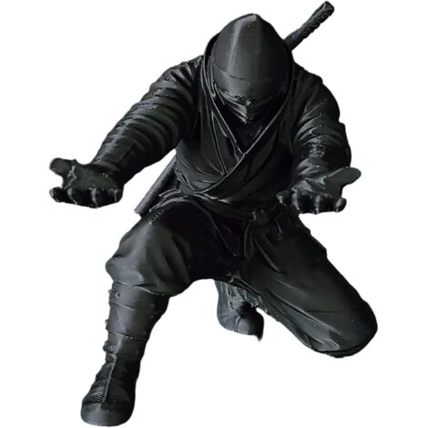 Portapenne da scrivania, Ninja inginocchiato stampato in 3D, decorazione da tavolo, vassoio portapenne e organizer da scrivania, per ufficio, casa, scuola, aula, autori, insegnanti, collezionisti, com