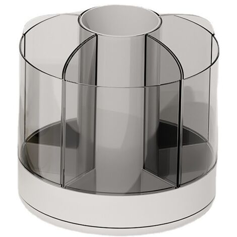 Portapenne girevole a 360 gradi, organizer per penne a 6 scomparti, staccabile, organizer da scrivania, portapenne multifunzionale, organizer per il trucco