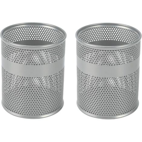 Portapenne in rete EasyPAG, set da 2, argento.
