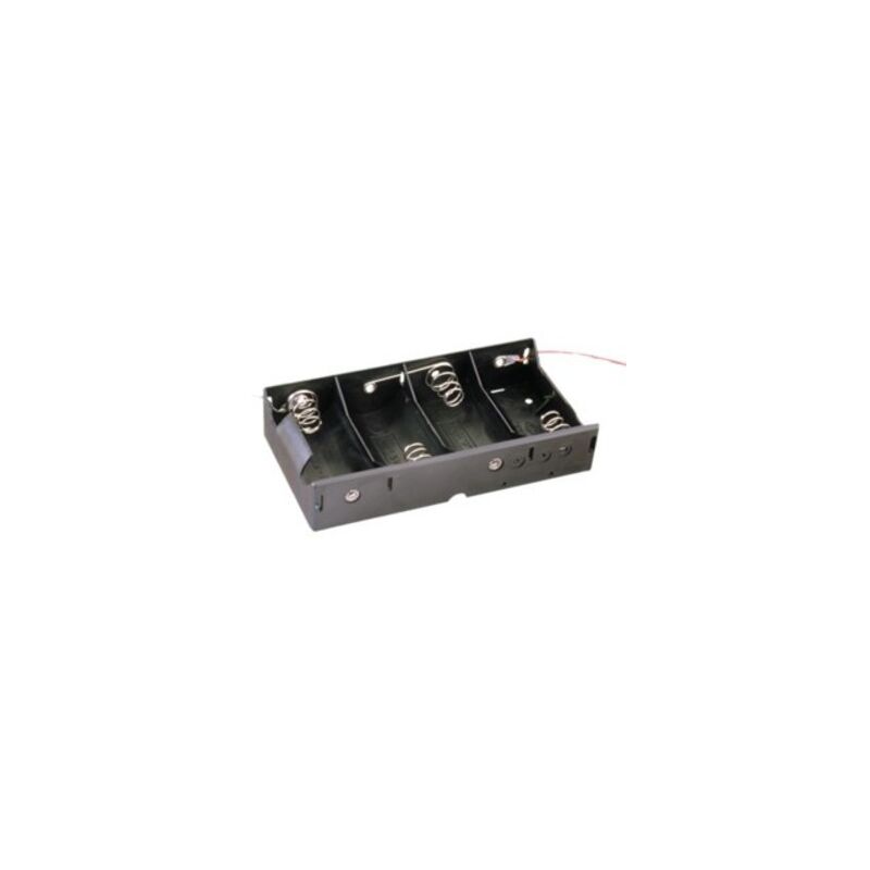 

Portapilas 4 x 1.5 V color negro 33.061/4 8430552029167 - Electro Dh