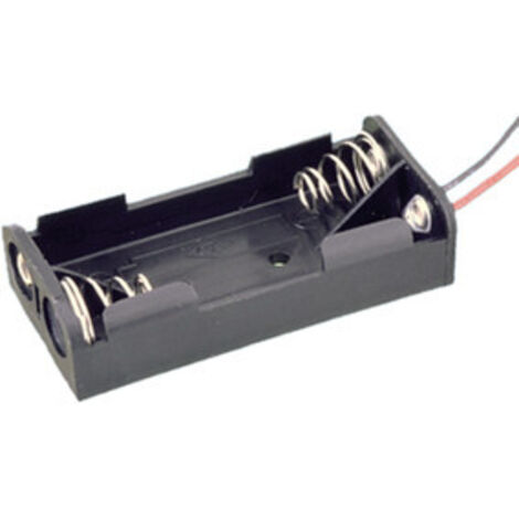 Portapilas R03  2 Pilas AAA En Plano Con Cables