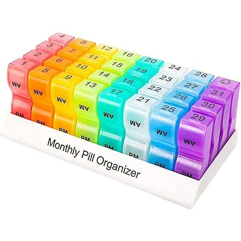 Portapillole con vassoio, 32 scomparti