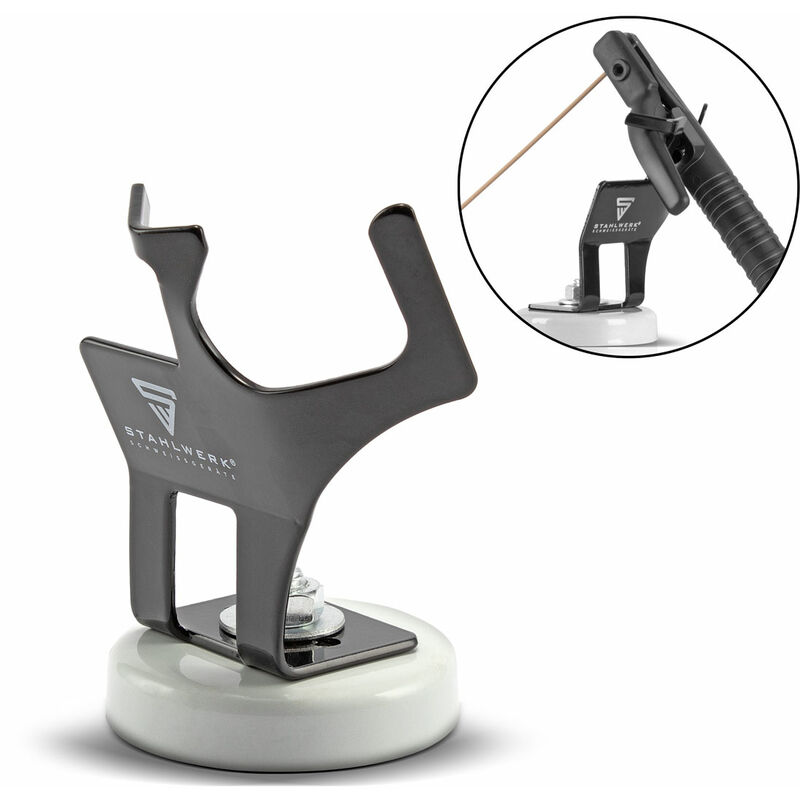

Portapinzas con base magnética, soporte para antorcha universal para ARC/MMA/soldadura de electrodos, negro - Stahlwerk