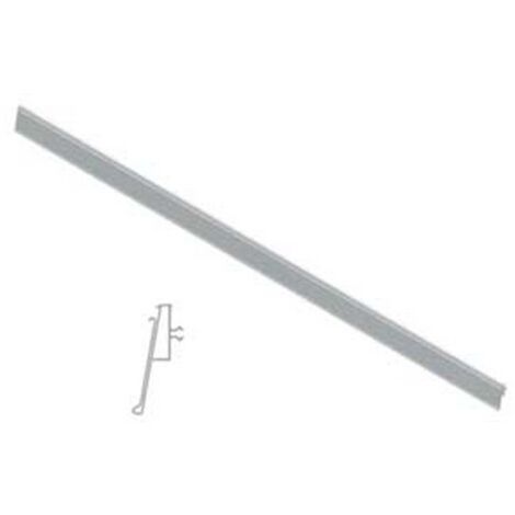 Portaprezzo pvc h40 basculante per ripiano lamiera - Misure: mm 40 hx1000 l.