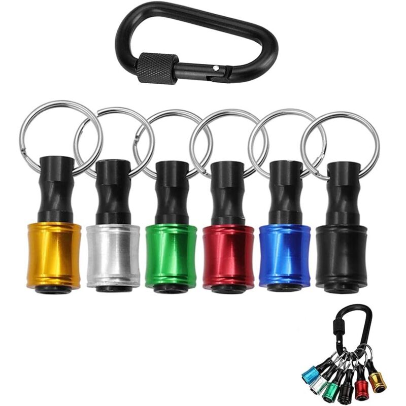 Portapuntas de destornillador hexagonal de 6 piezas, adaptador para tornillos de perforación, compatible con la mayoría de puntas de destornillador