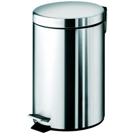 portarifiuti gedy "argenta" cromato in acciaio 31,8x20,5x26,5 cm
