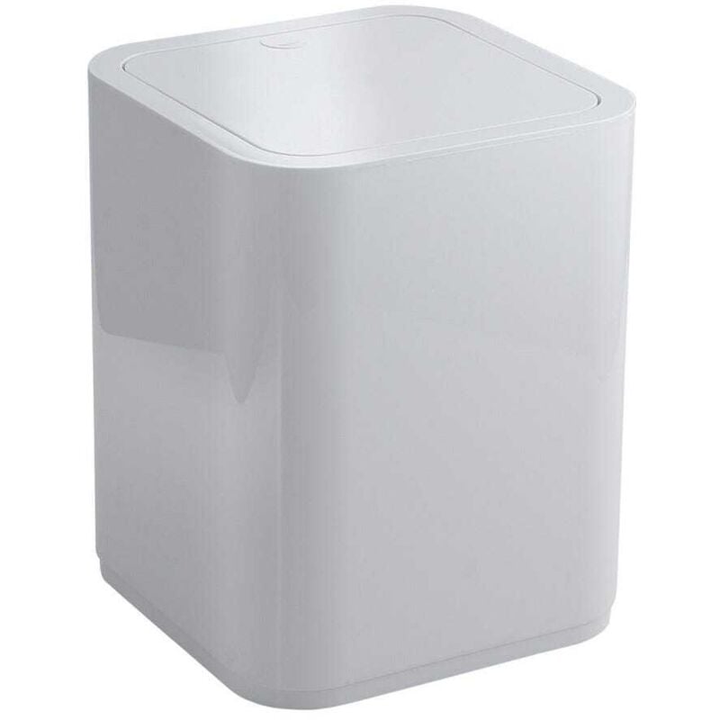 Poubelle Intérieure Carrée Blanche 8L Agave