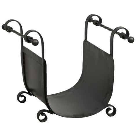 PORTARIVISTE in Ferro BATTUTO Finitura Nera L45XPR44XH38 CM