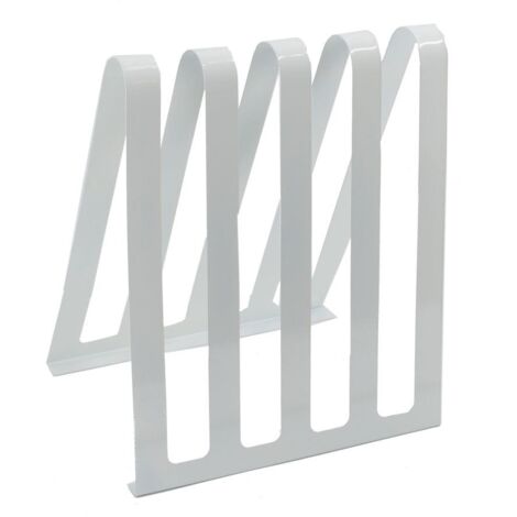 Portariviste metallo bianco 4 posti cm 31x22h36