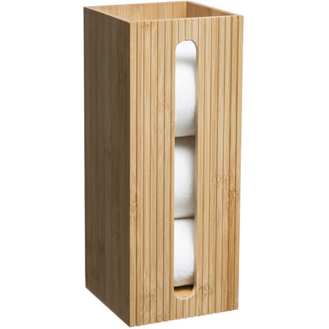 Portarollos de repuesto WC de bambú