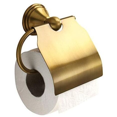 Portarotolo coperto da muro in acciaio inox e Cromall 7525 Gedy serie ROMANCE Bronzo