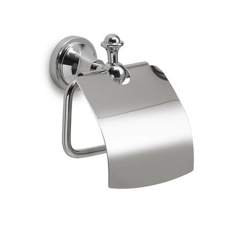 TACOSHOP Portarotolo coperto da muro in acciaio inox e Cromall NV25 Gedy serie NEVIS