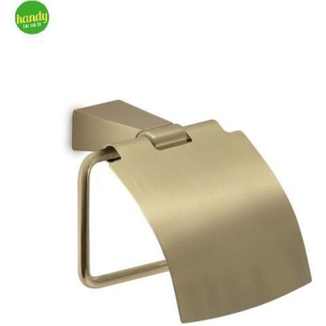 Portarotolo coperto da muro in acciaio inox e Cromall TN25 Gedy serie TONALE Oro Matt
