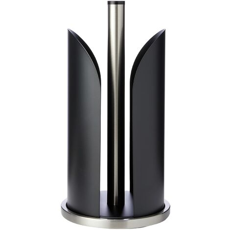 Portarotolo da Cucina in Acciaio Nero