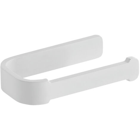 Portarotolo da muro in ottone, acciaio inox e Cromall 3224 Gedy serie OUTLINE Bianco Opaco
