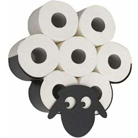 Portarotolo di carta igienica a forma di animale, portarotolo di carta igienica a forma di animale, portarotolo di carta igienica da parete per camera da letto, accessori per cucina e bagno, pecora
