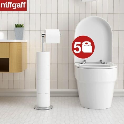 Portarotolo di carta igienica in acciaio inox di alta qualità per la cucina, pratico ed elegante, adatto a tutti i bagni.