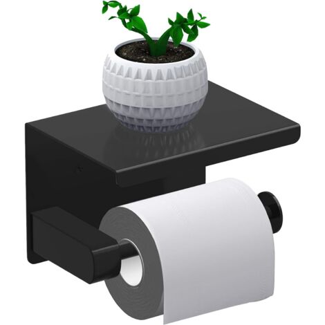 Dispenser Carta Igienica Mini Jumbo - Design Soft Touch Nero/Trasparente, Per Rotoli Fino A 230mm - Foto 2