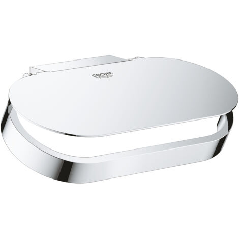 Portarotolo Grohe SELECTION con coperchio cromato