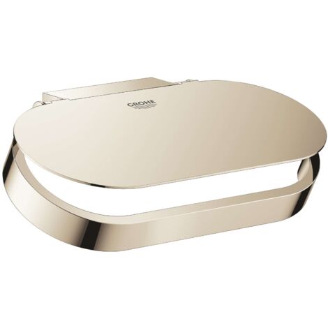 Portarotolo Grohe SELECTION con coperchio in nichel lucido