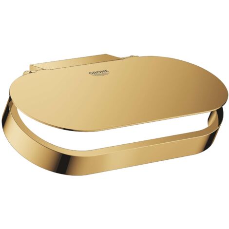 Portarotolo Grohe SELECTION con coperchio oro lucido