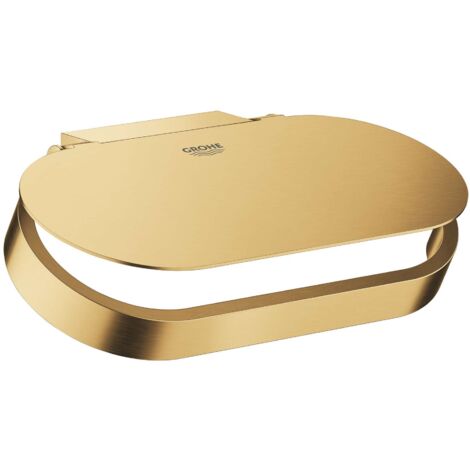 Portarotolo Grohe SELECTION con coperchio oro lucido spazzolato