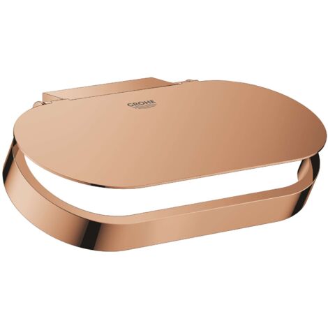 Portarotolo Grohe SELECTION con coperchio oro rosa brillante