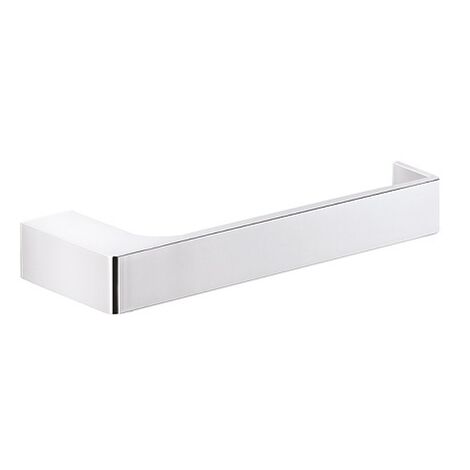 Portarotolo Pirenei a muro cm. 17,5x6,6 in ottone bianco finiture