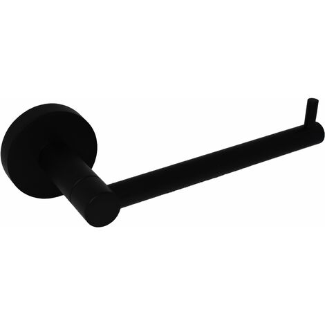Portarotolo versione tonda colore nero opaco Capannoli Hoop HP107 MM  Nero opaco - fissaggio a viti