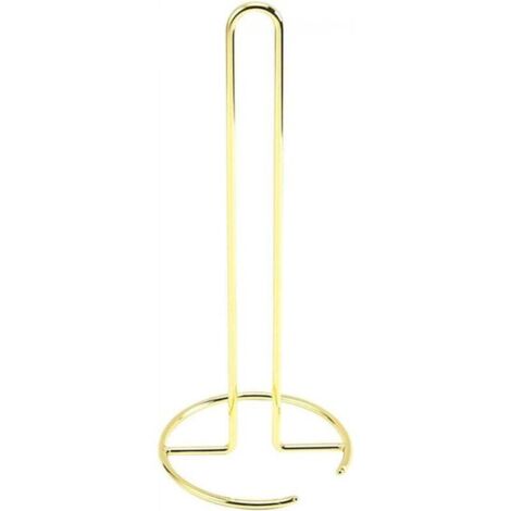 Portarotolo verticale per carta igienica, portarotolo da cucina portatile, 13,5 x 13,5 x 32,5 cm (oro)