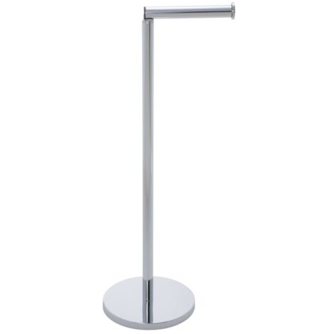 Portarrollo baño pie 1 rollo reserva inox vertical wenko