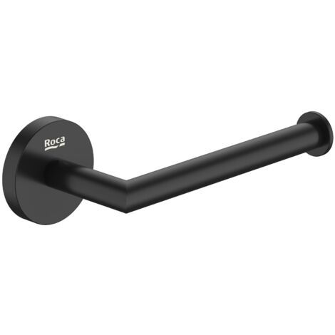 Portarrollo sin tapa ROUND HOTELS - ROCA Color: Negro mate