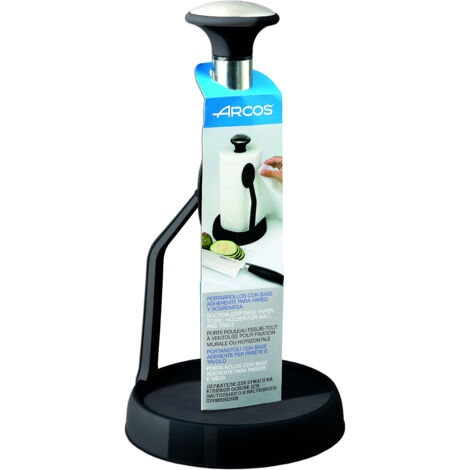 Portarrollos Arcos Forza 793100 de acero inoxidable / ABS con base antiadherente  de 280 mm / ø 150 mm en caja