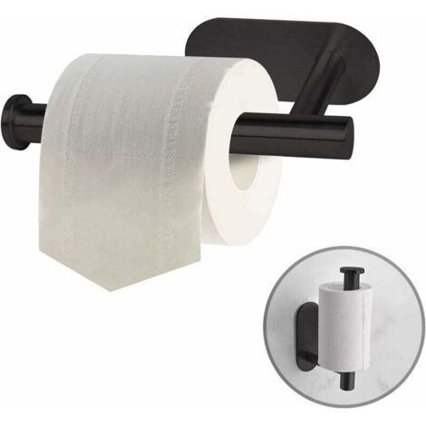 Portarrollos autoadhesivo Ulisem - Portarrollos sin taladrar, de acero inoxidable, para baño