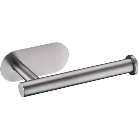 Portarrollos Baño para Papel Higienico adhesivo acero inox  Plateado