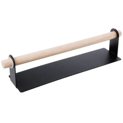 Portarrollos de papel autoadhesivo, toallero de pared, estante de almacenamiento, perchero, accesorios de baño, soporte de gancho - bk