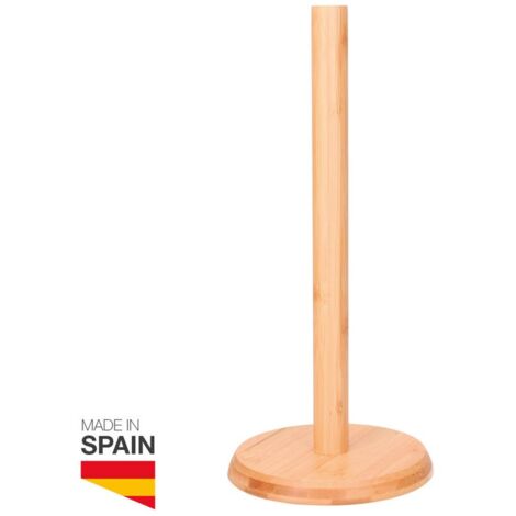 Portarrollos de papel cocina de bambú