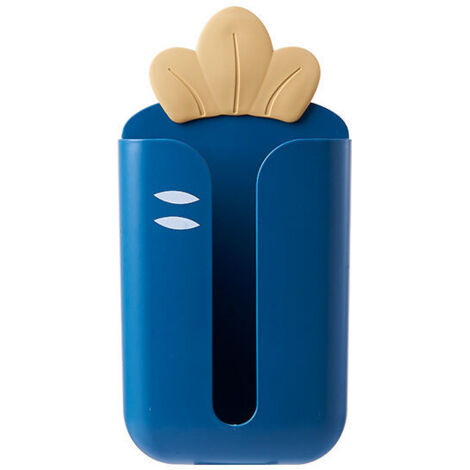 Portarrollos de papel higiénico, bonito portarrollos de pared, organizador de encimera para baño y cocina (color: azul)