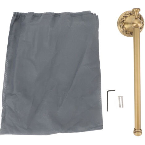 Portarrollos de papel higiénico de pared, fabricado en cobre, de 28,5 cm, con protección anticaídas.