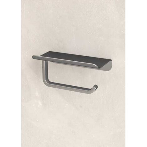 Portarrollos de papel higiénico de pared, níquel cepillado