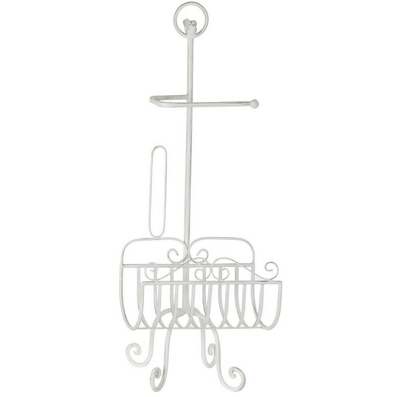 

Portarrollos de Papel Higiénico DKD Home Decor Blanco Metal (32 x 27.5 x 82 cm)