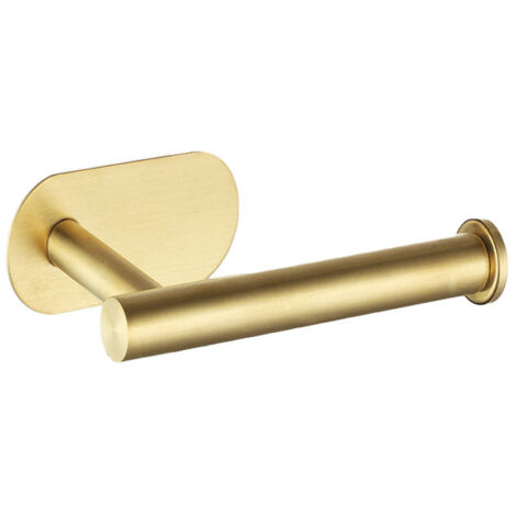 Portarrollos de papel higiénico dorado para montaje en pared – Elegante, ideal para cocina y baño.