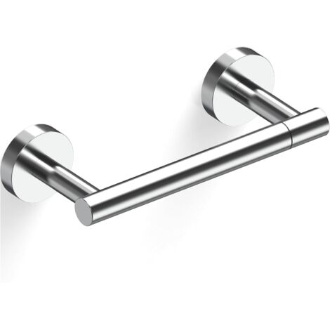 Portarrollos de papel higiénico giratorio de doble columna, fabricado en acero inoxidable SUS304 pulido, para montaje en pared, apto para baños comerciales y autocaravanas.