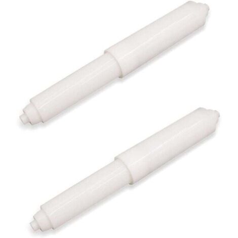 Portarrollos de papel higiénico KZQ, 2 piezas de plástico, con resorte