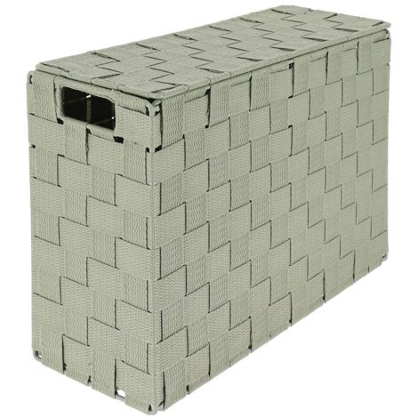 Portarrollos de papel higiénico rectangular de metal pp - verde salvia - Tendance