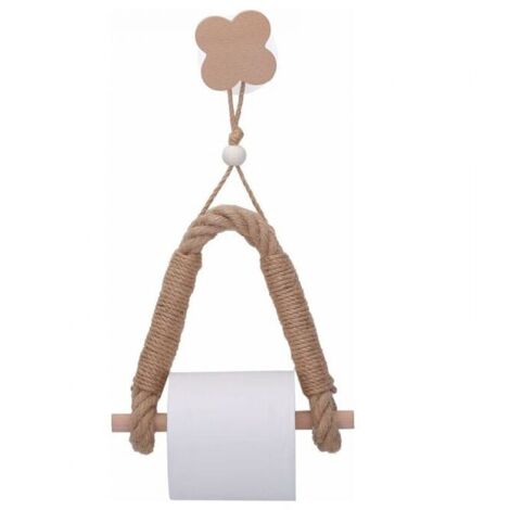 Portarrollos de papel higiénico (Trébol de la Suerte), Portarrollos de papel higiénico, Portarrollos de papel higiénico, Portarrollos de papel higiénico de cuerda, Robusto y duradero,