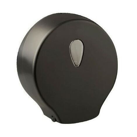 Portarrollos higiénico industrial negro tacto suave - CM Baños