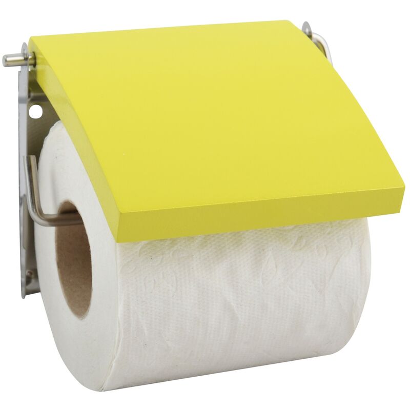 

Portarrollos de acero inoxidable y MDF en color verde - MSV